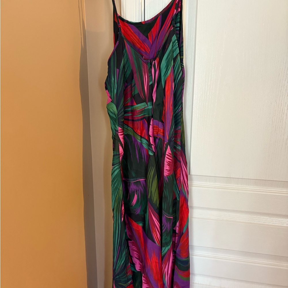 FARM Rio Colorful Leaf Print Dress